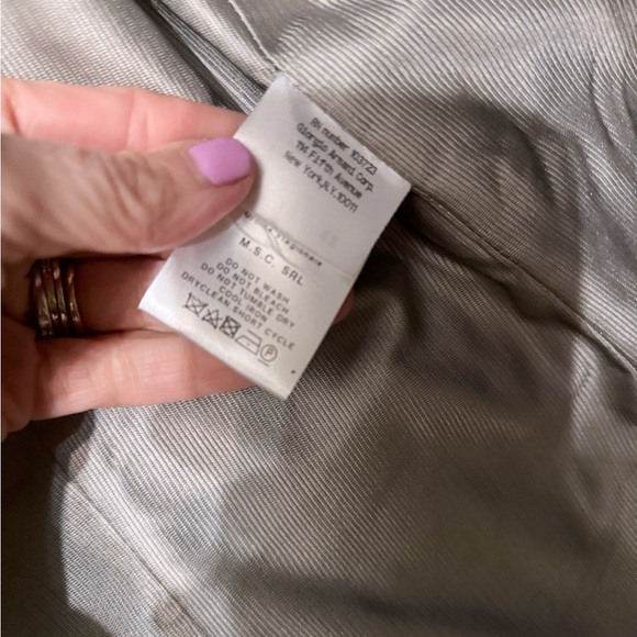 Women’s Giorgio Armani RARE Silk Organza Blazer Sz 40 mint ! - Picture 11 of 13